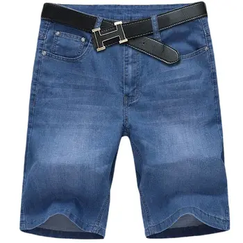 2022 Повседневная мода Городские прямые мужские джинсовые брюки Лето Новый стрейч 30-56 Негабаритный размер