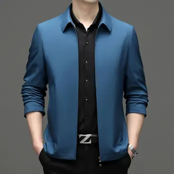 6789-R- Весна, новый мужской пиджак средних лет, тонкий осенний деловой костюм, костюм папы