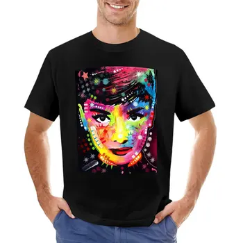 Audrey Hepburn Art T-Shirt sweat kawaii одежда мужская одежда