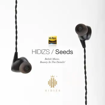 HIDIZS Seeds Hifi Динамические наушники-вкладыши High Resolutio с балансным кабелем 5N из бескислородной меди 3,5/2,5 мм