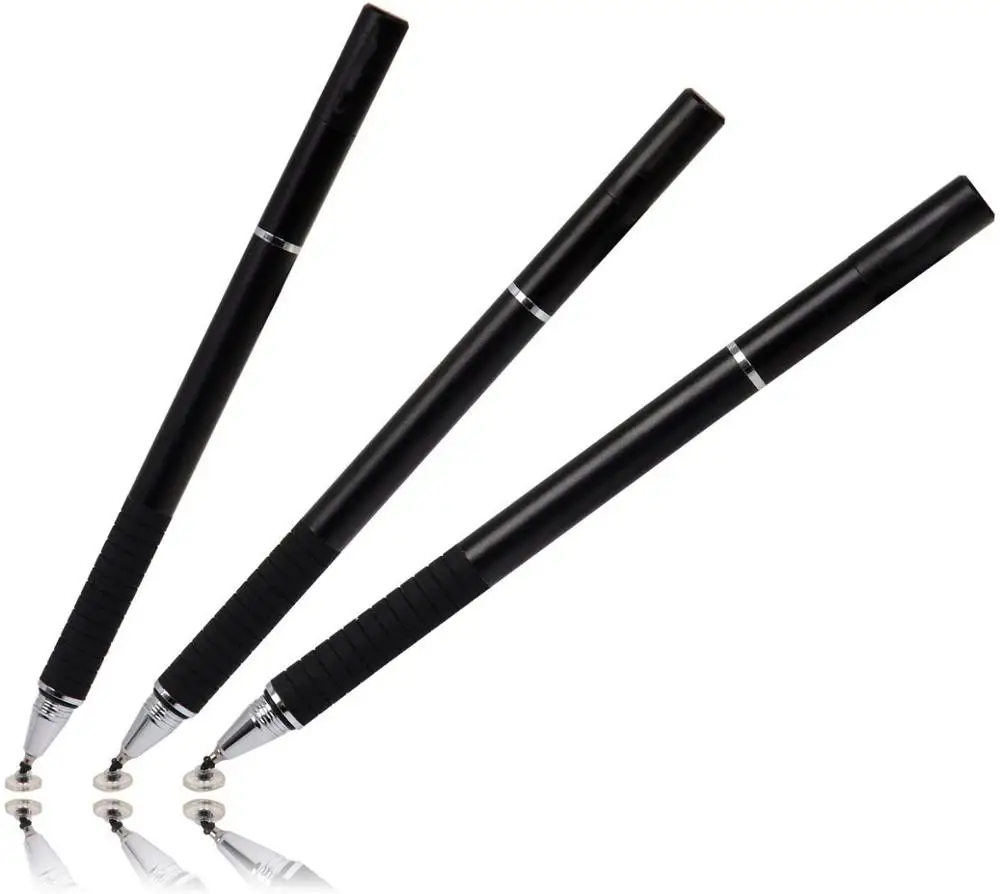 3 в 1 волоконный стилус ручка для рисования планшетные ручки емкостный сенсорный экран stylo для мобильного телефона смарт-аксессуары шариковая ручка канета