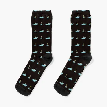 Водные лыжи Шаблон Носки прозрачные Спортивные носки с подогревом Обувь Носки для девочек Мужские