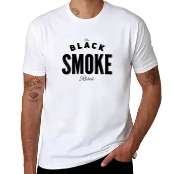 Новый The Black Smoke Rises футболка симпатичные топы новое издание футболки больших размеров большие и высокие футболки для мужчин